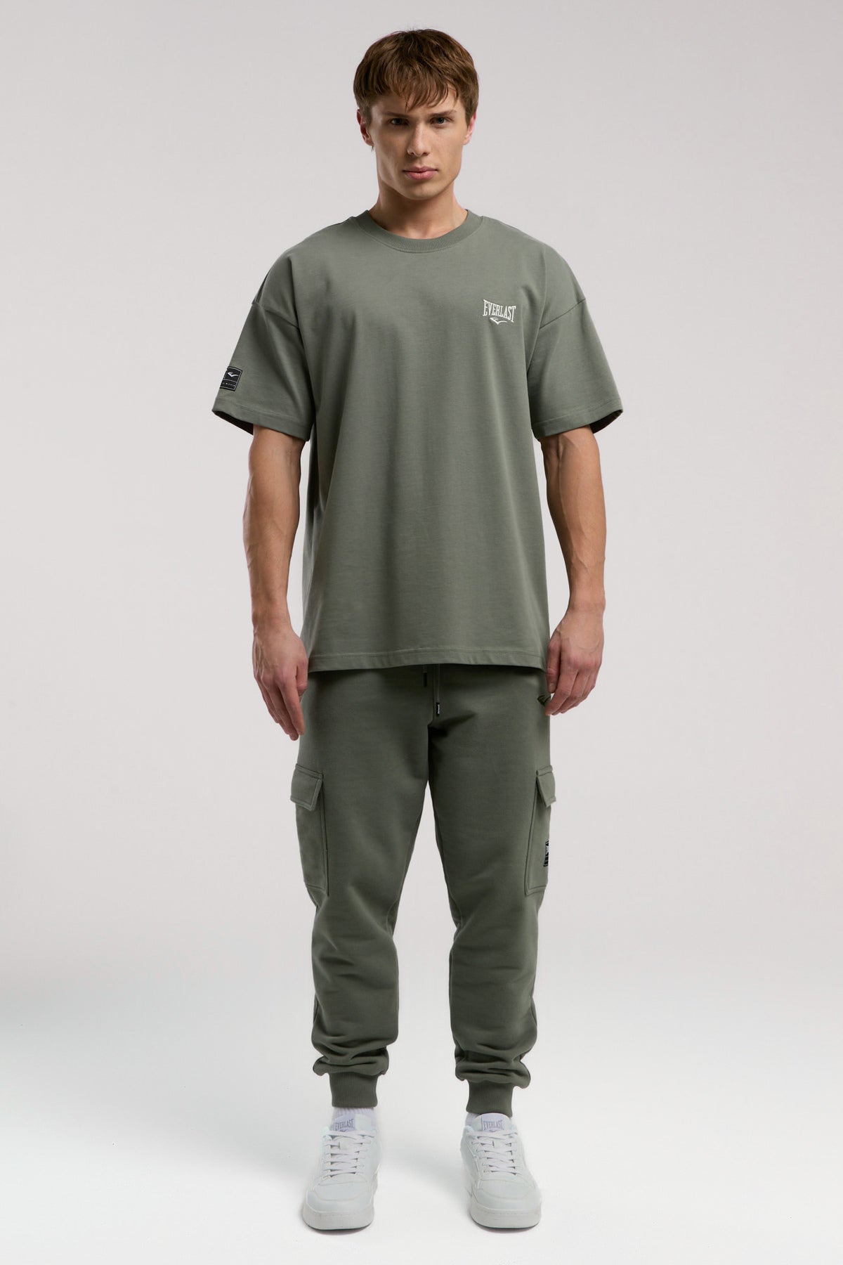 Everlast Tricou Oversized, decolteu la baza gatului si imprimeu cu logo