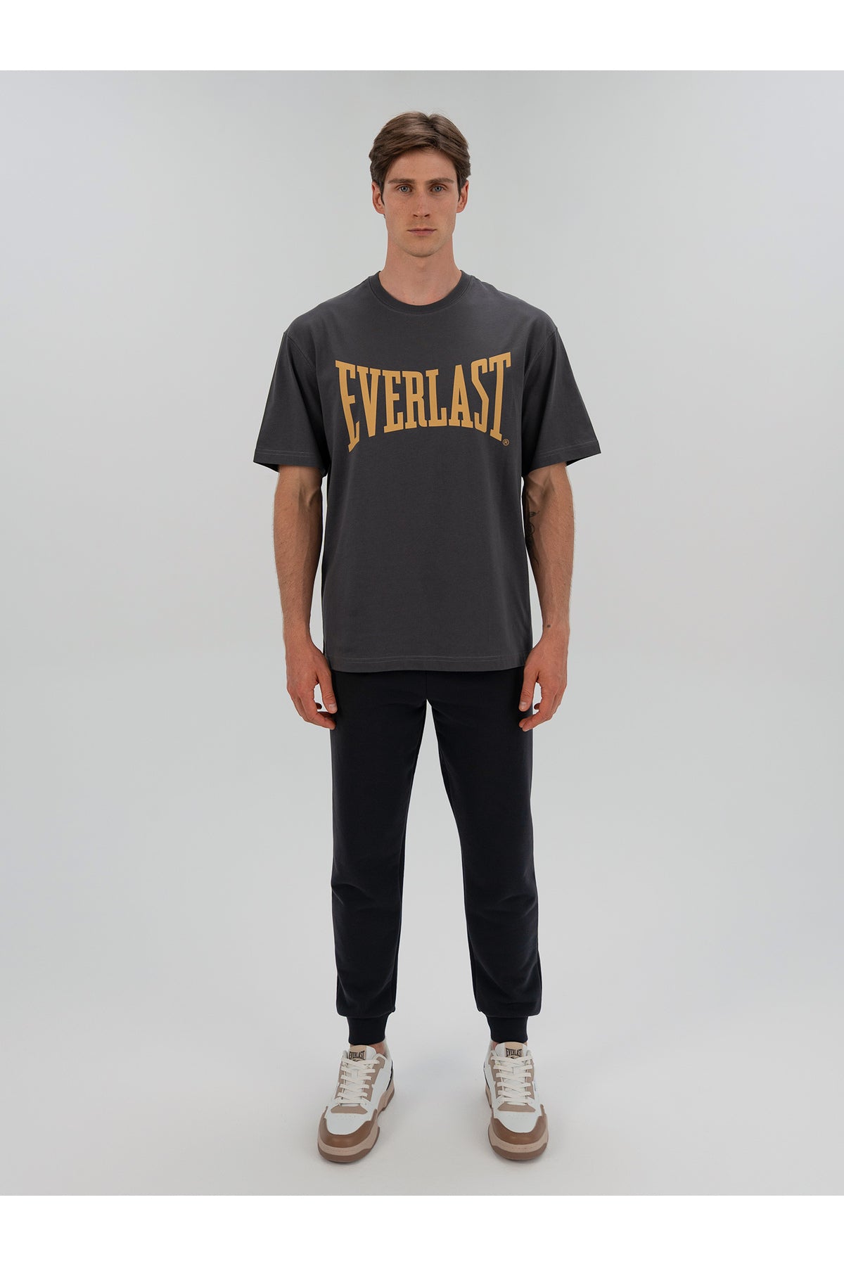 Everlast Tricou Comfort, decolteu la baza gatului si imprimeu cu logo