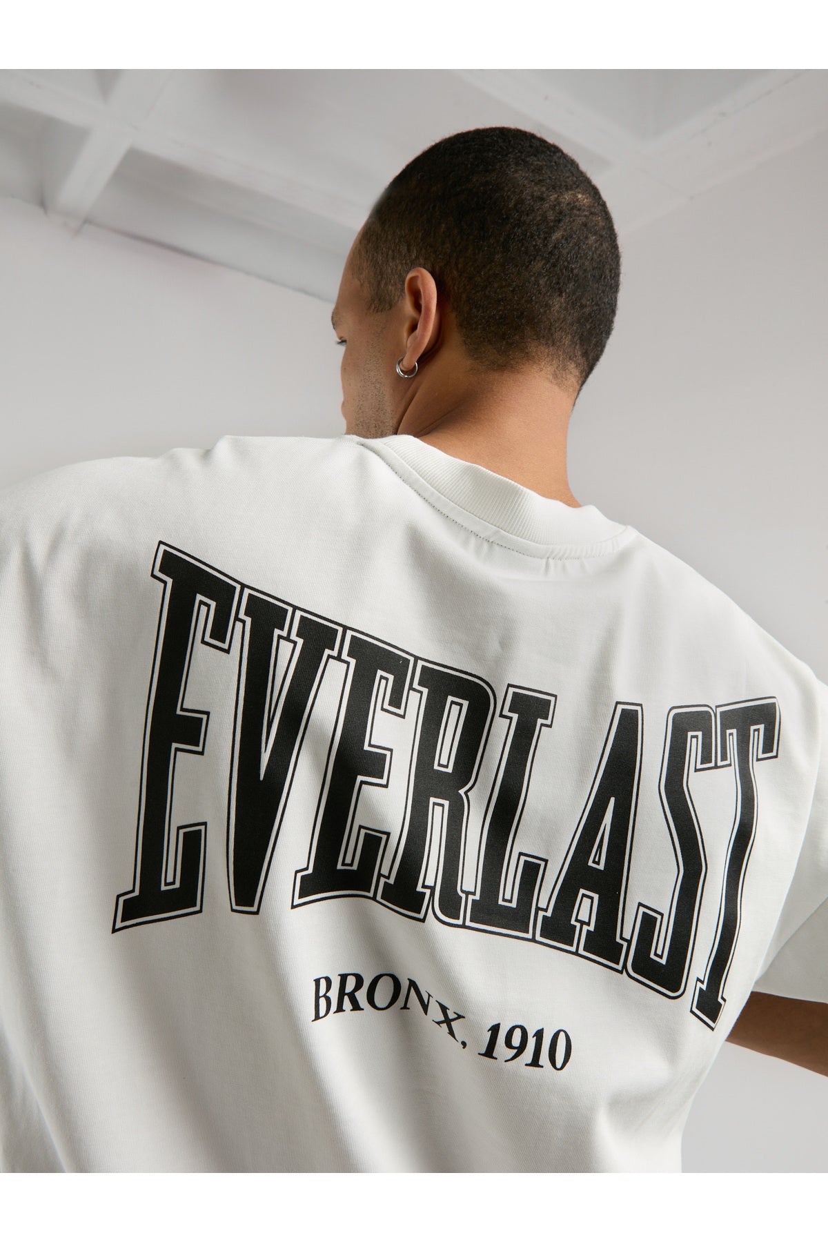 Everlast Tricou Oversized, decolteu la baza gatului si imprimeu cu logo