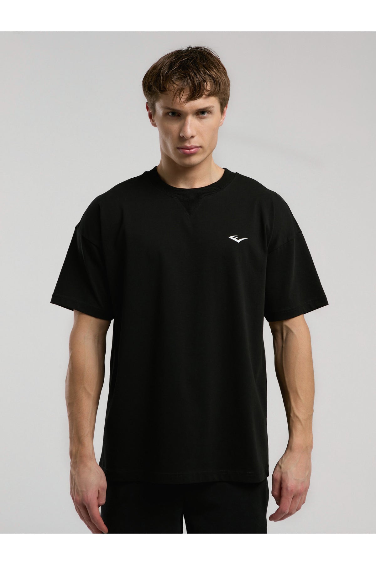 Everlast Tricou Oversized, decolteu la baza gatului si imprimeu cu logo
