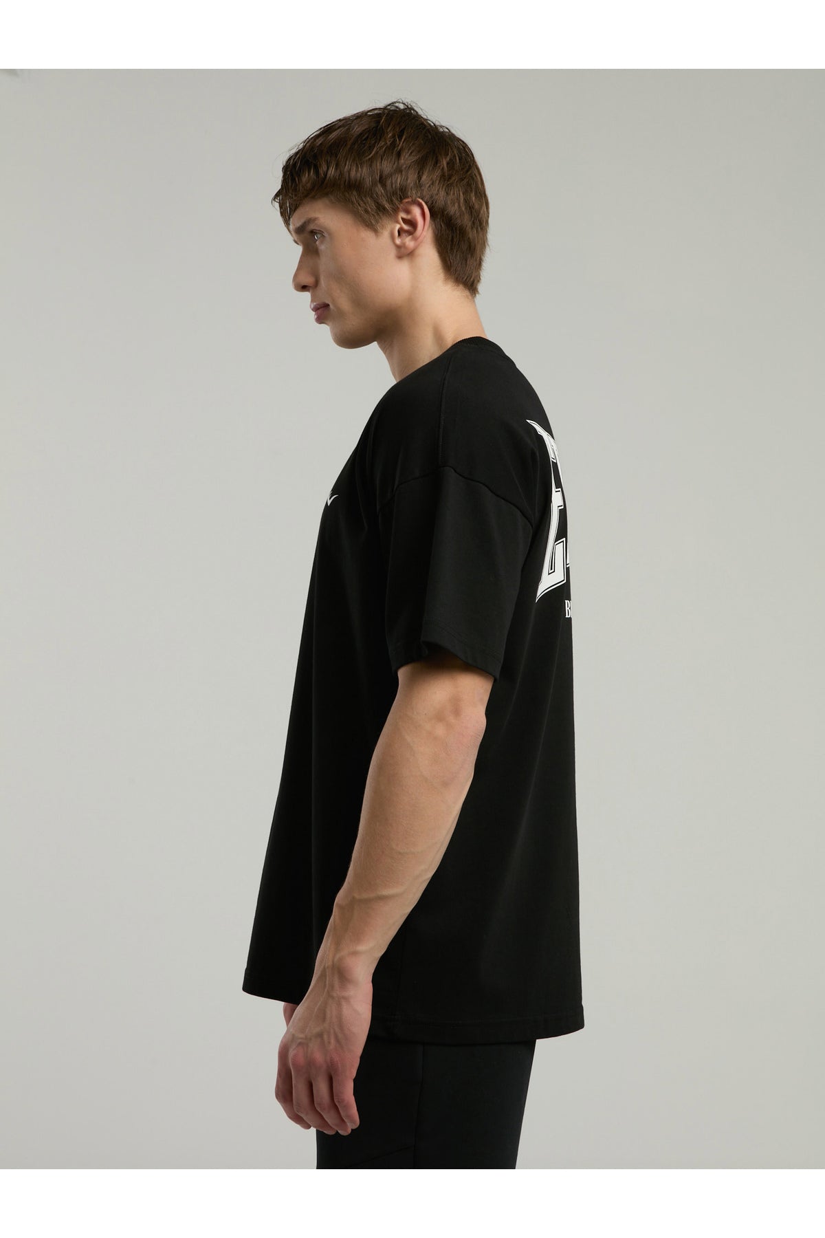 Everlast Tricou Oversized, decolteu la baza gatului si imprimeu cu logo