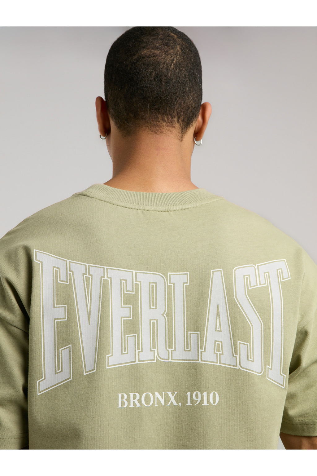 Everlast Tricou Oversized, decolteu la baza gatului si imprimeu cu logo