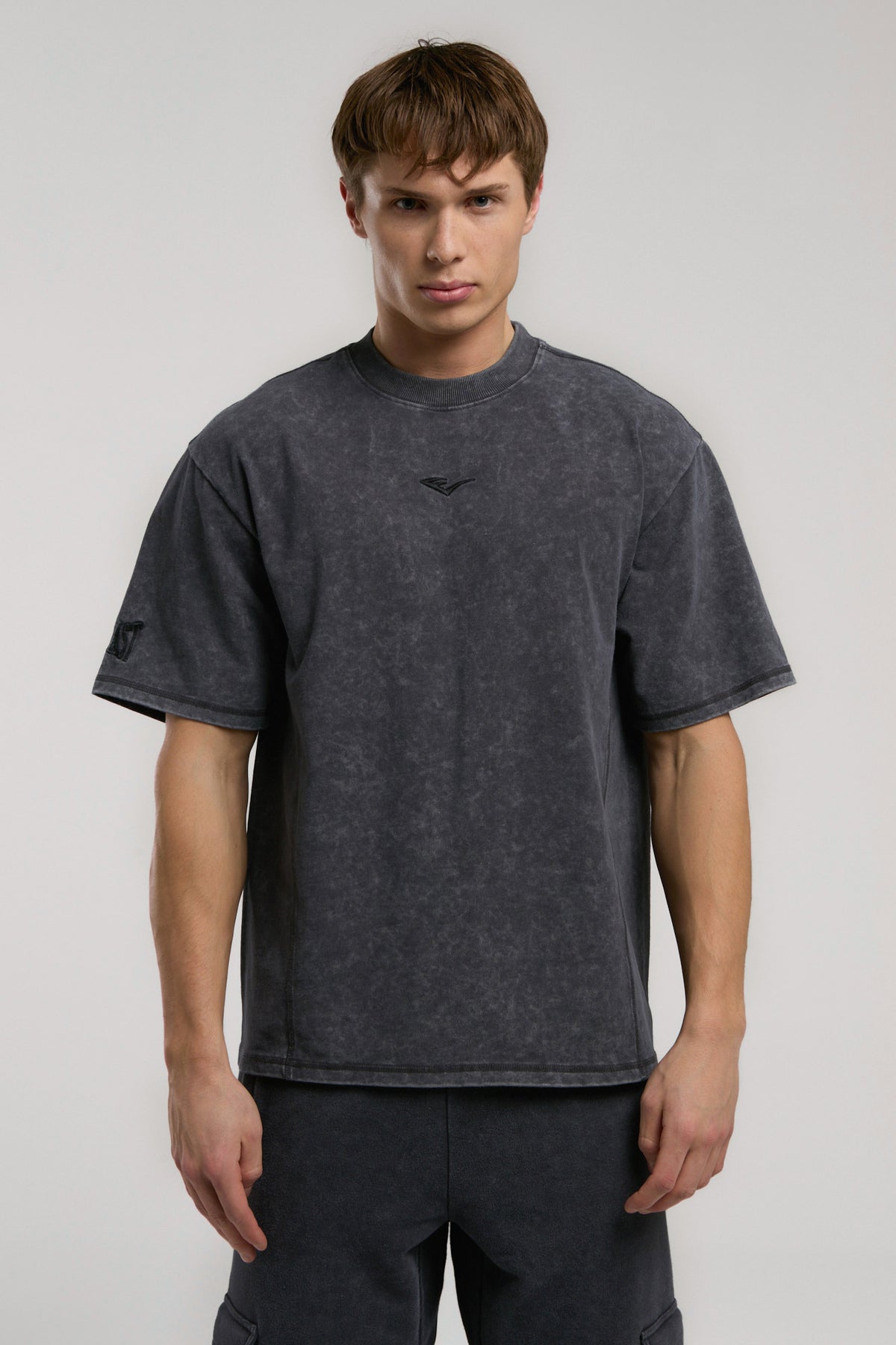 Everlast Tricou Oversized, decolteu la baza gatului si imprimeu cu logo