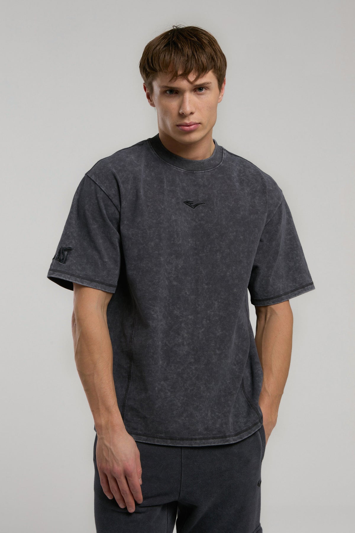 Everlast Tricou Oversized, decolteu la baza gatului si imprimeu cu logo