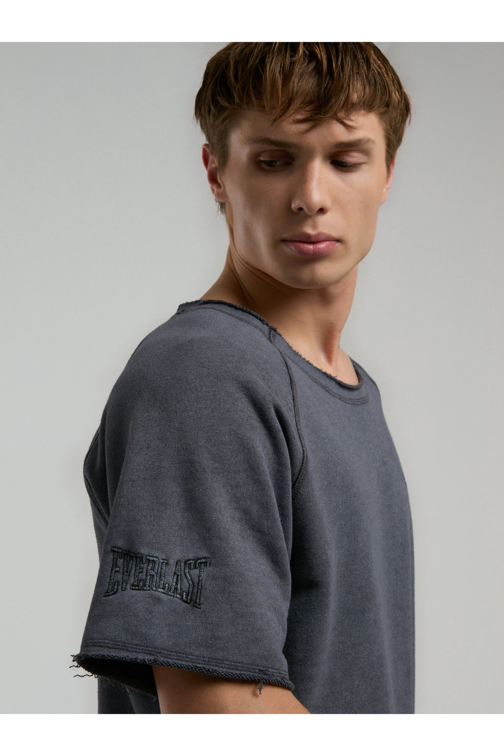 Everlast Tricou Oversized, decolteu la baza gatului si imprimeu cu logo
