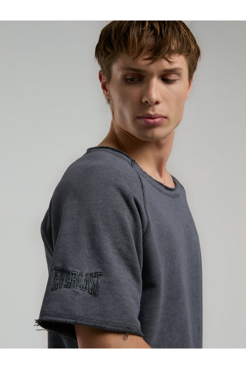 Everlast Tricou Oversized, decolteu la baza gatului si imprimeu cu logo