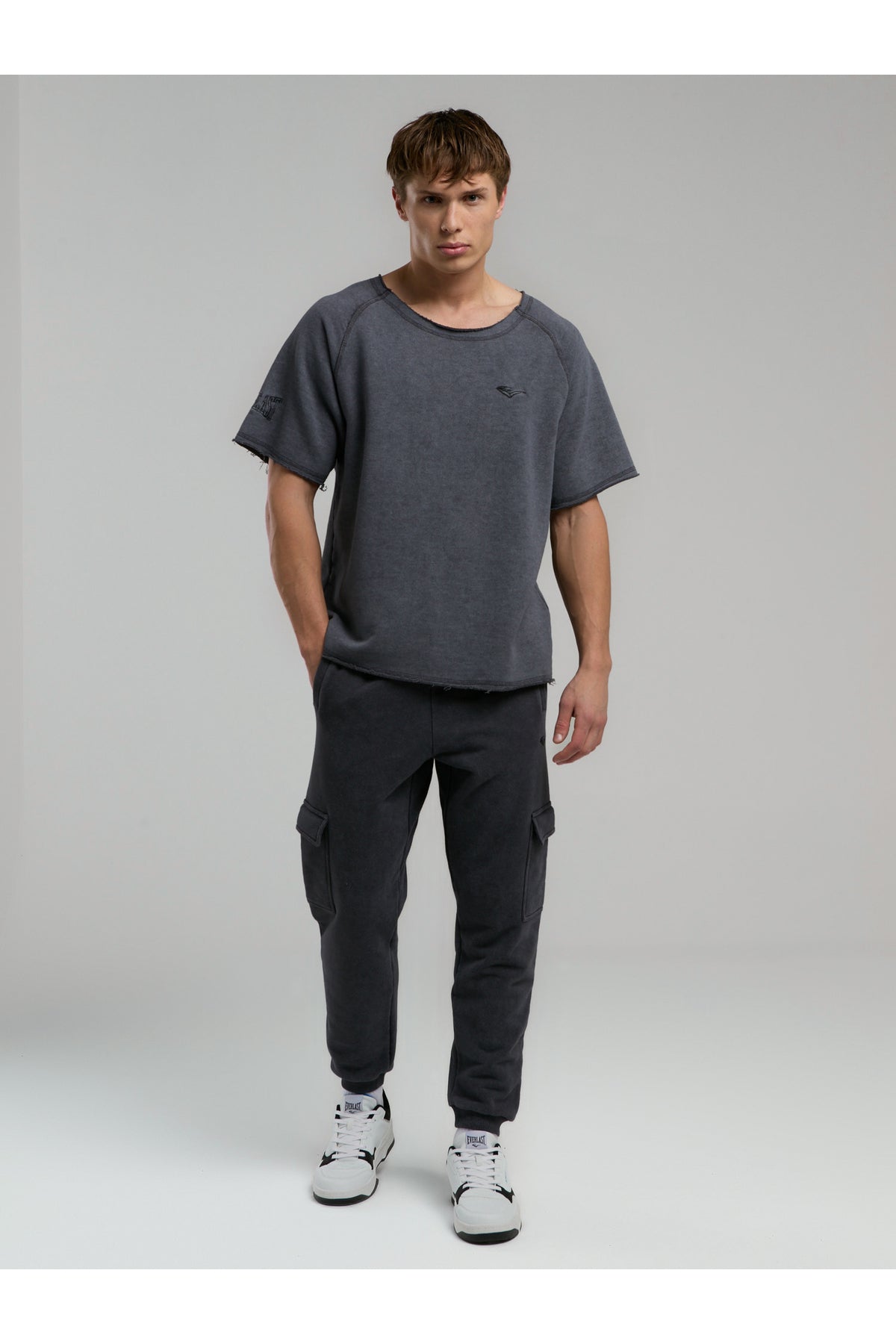 Everlast Tricou Oversized, decolteu la baza gatului si imprimeu cu logo