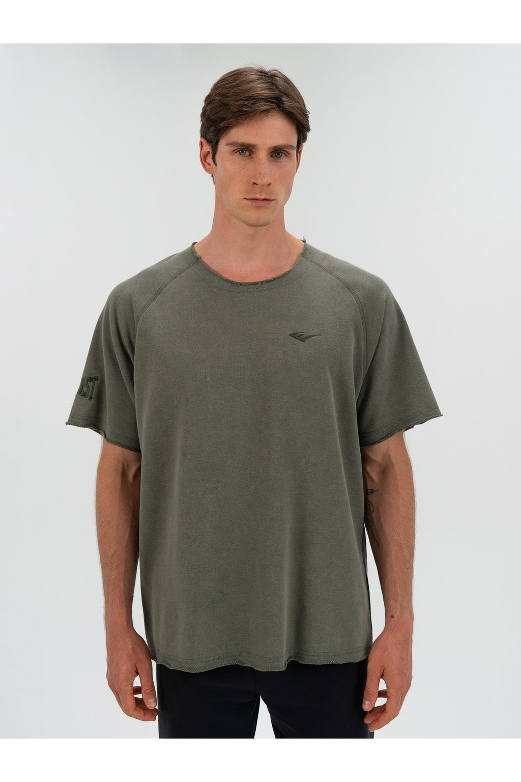 Everlast Tricou Oversized, decolteu la baza gatului si imprimeu cu logo