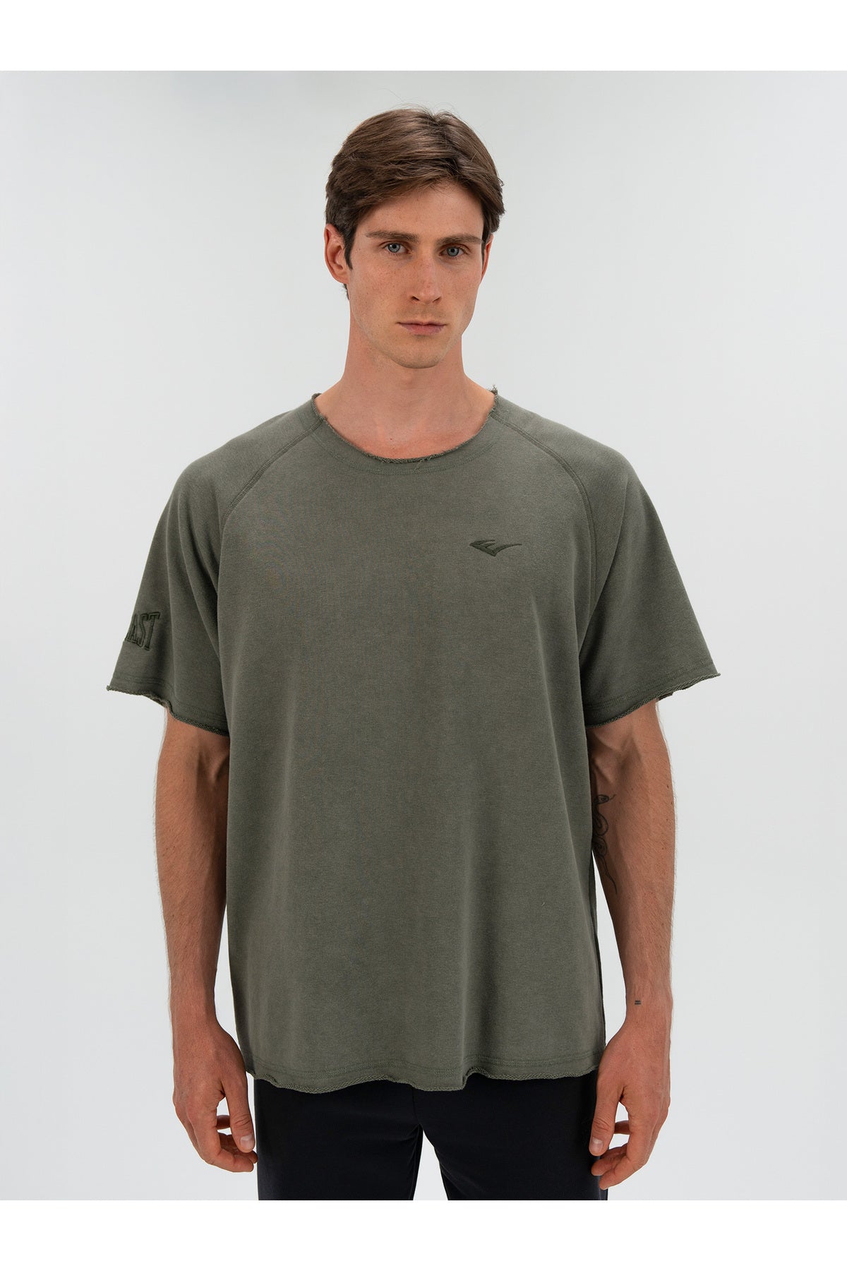 Everlast Tricou Oversized, decolteu la baza gatului si imprimeu cu logo