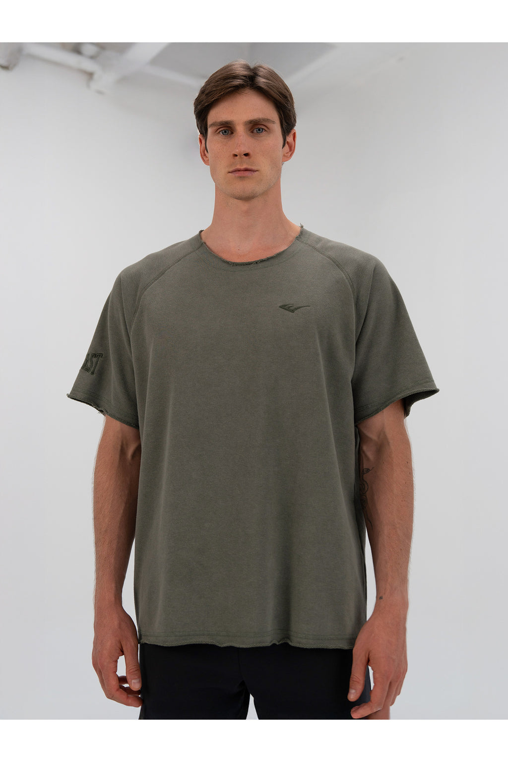 Everlast Tricou Oversized, decolteu la baza gatului si imprimeu cu logo