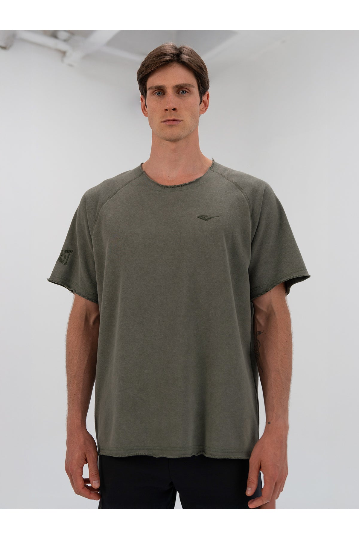 Everlast Tricou Oversized, decolteu la baza gatului si imprimeu cu logo