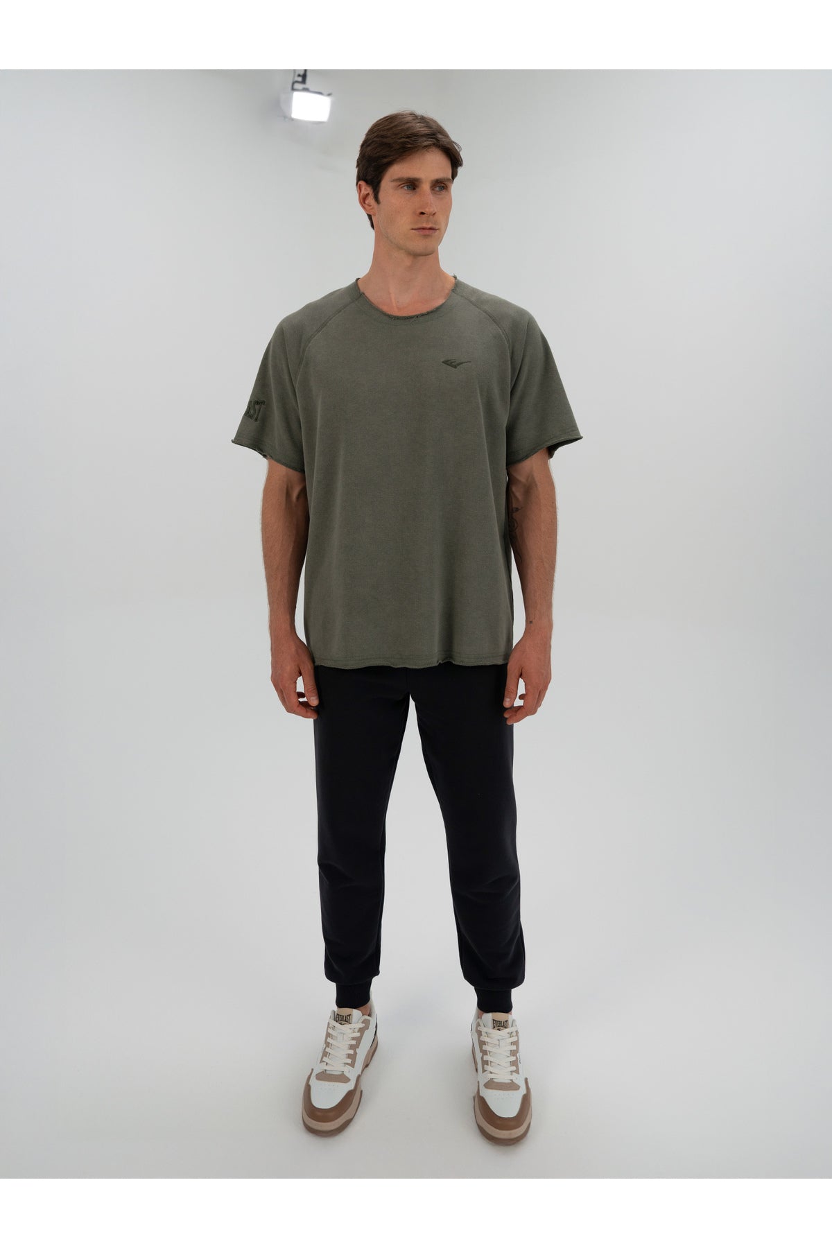 Everlast Tricou Oversized, decolteu la baza gatului si imprimeu cu logo