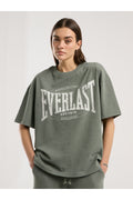 Everlast Tricou Oversized, decolteu la baza gatului si imprimeu cu logo