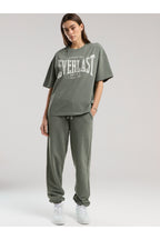 Everlast Tricou Oversized, decolteu la baza gatului si imprimeu cu logo