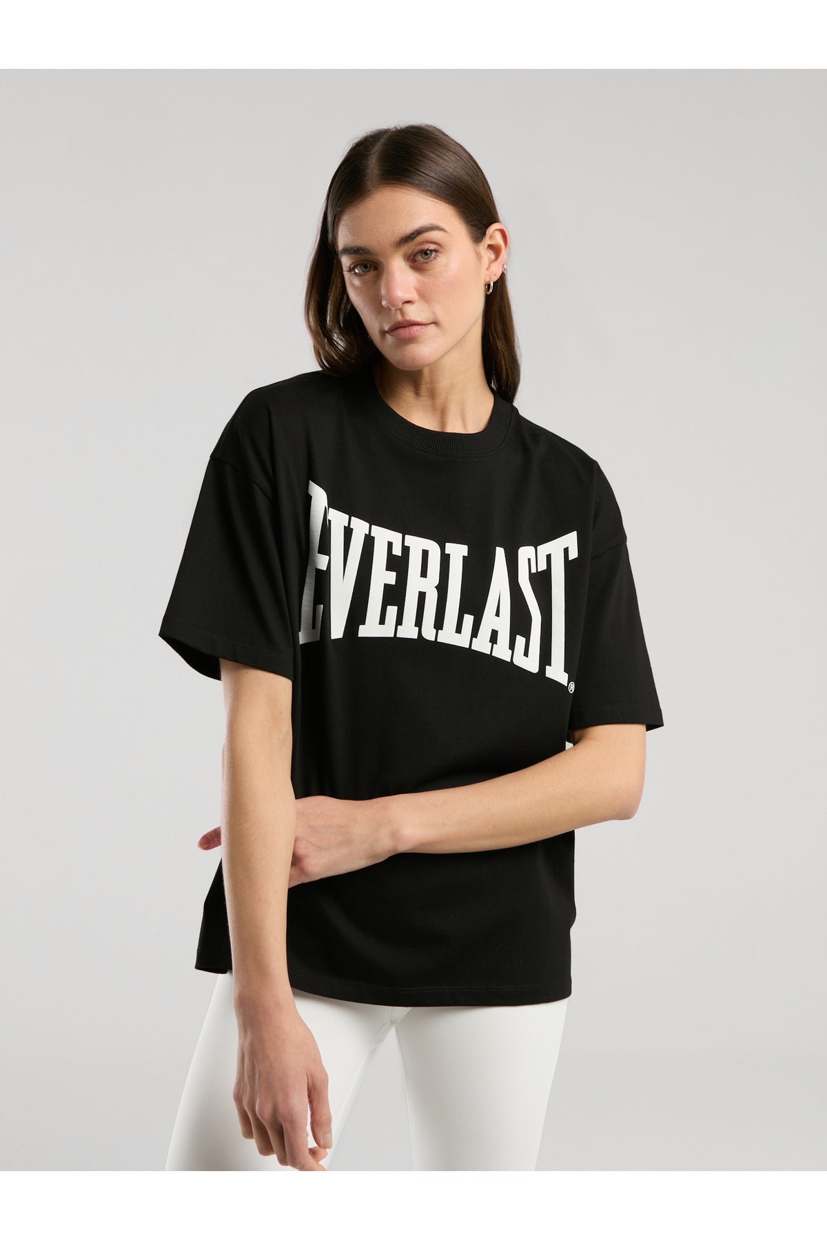 Everlast Tricou Oversized, decolteu la baza gatului si imprimeu cu logo