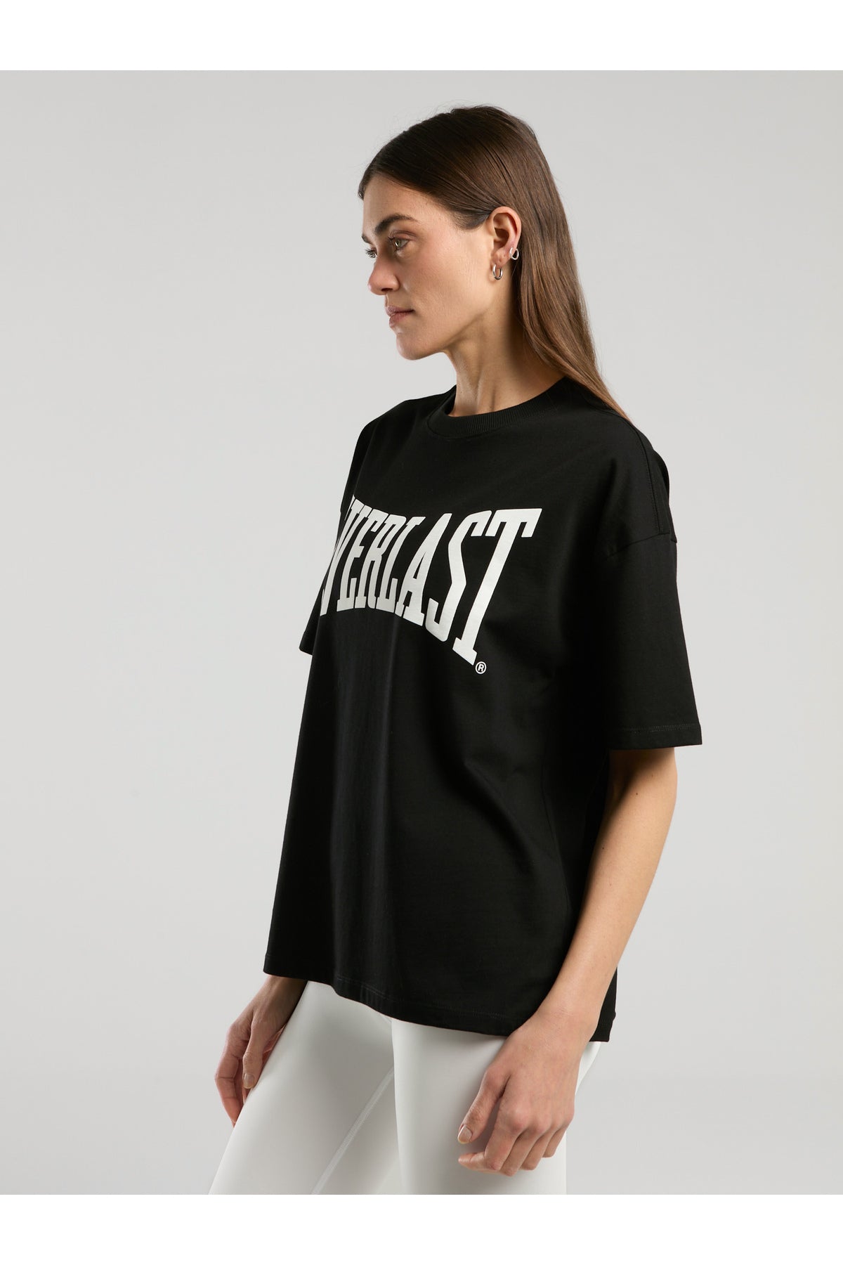 Everlast Tricou Oversized, decolteu la baza gatului si imprimeu cu logo