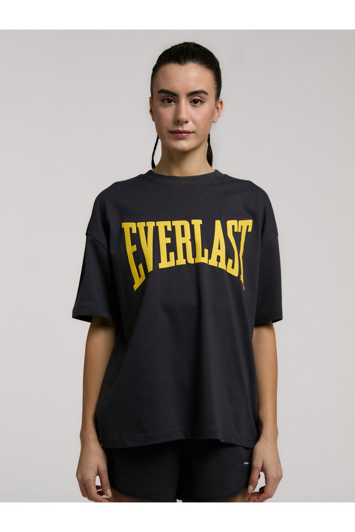 Everlast Tricou Oversized, decolteu la baza gatului si imprimeu cu logo