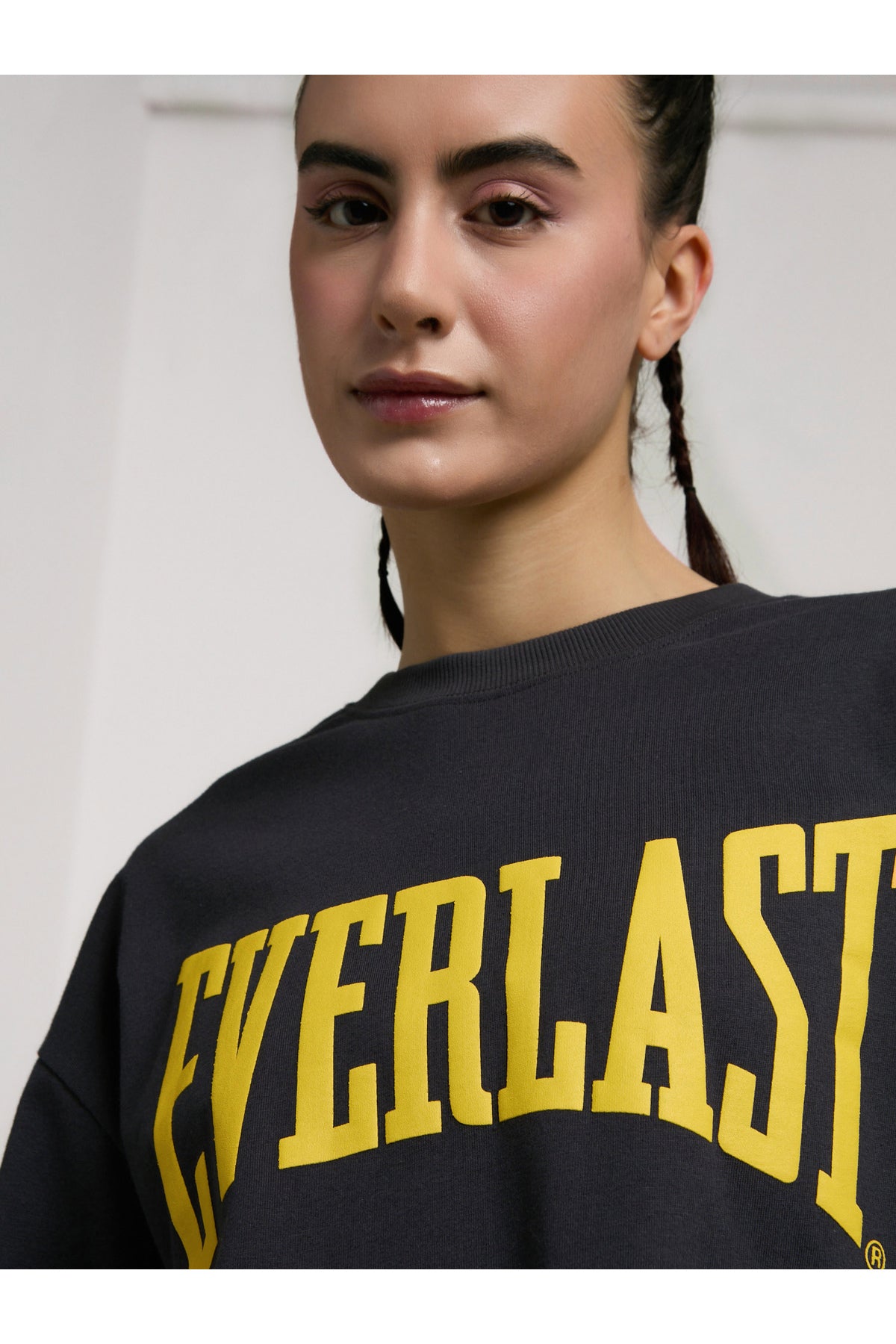 Everlast Tricou Oversized, decolteu la baza gatului si imprimeu cu logo