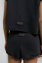 Everlast Tricou Oversized scurt, decolteu la baza gatului si imprimeu cu logo