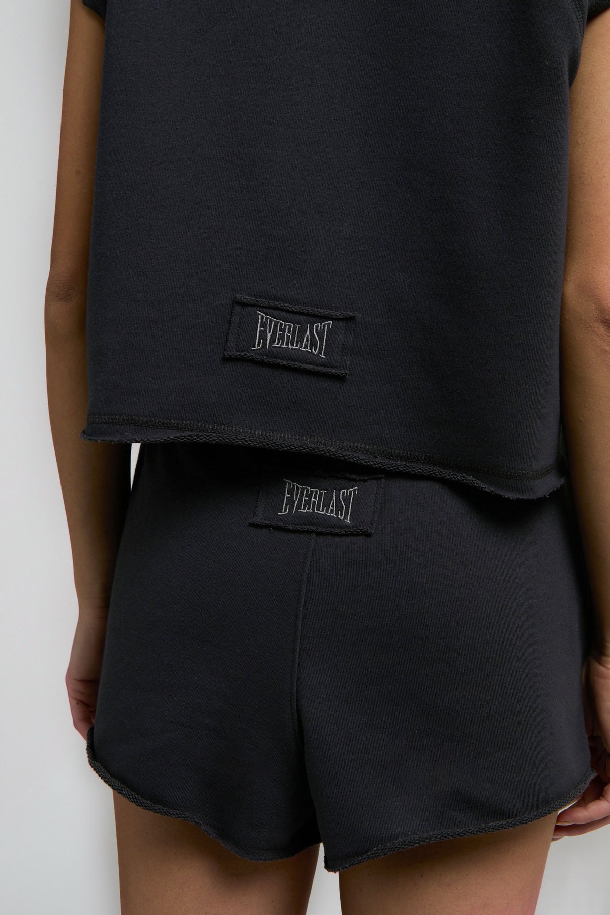 Everlast Tricou Oversized scurt, decolteu la baza gatului si imprimeu cu logo