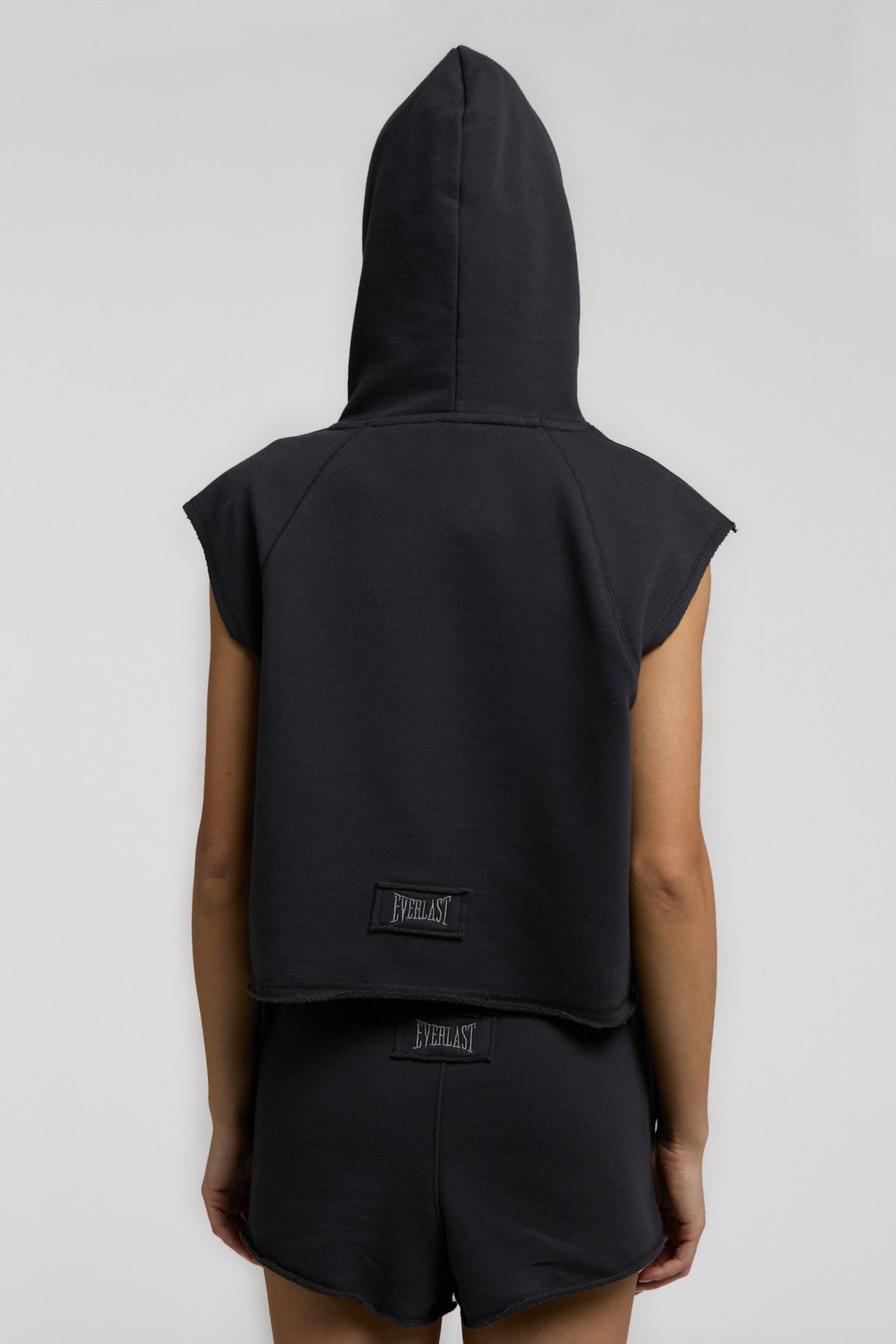 Everlast Tricou Oversized scurt, decolteu la baza gatului si imprimeu cu logo