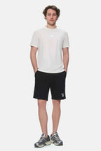 UCLA Tricou cu decolteu la baza gatului, imprimeu cu logo, regular fit, Alb, FABIO