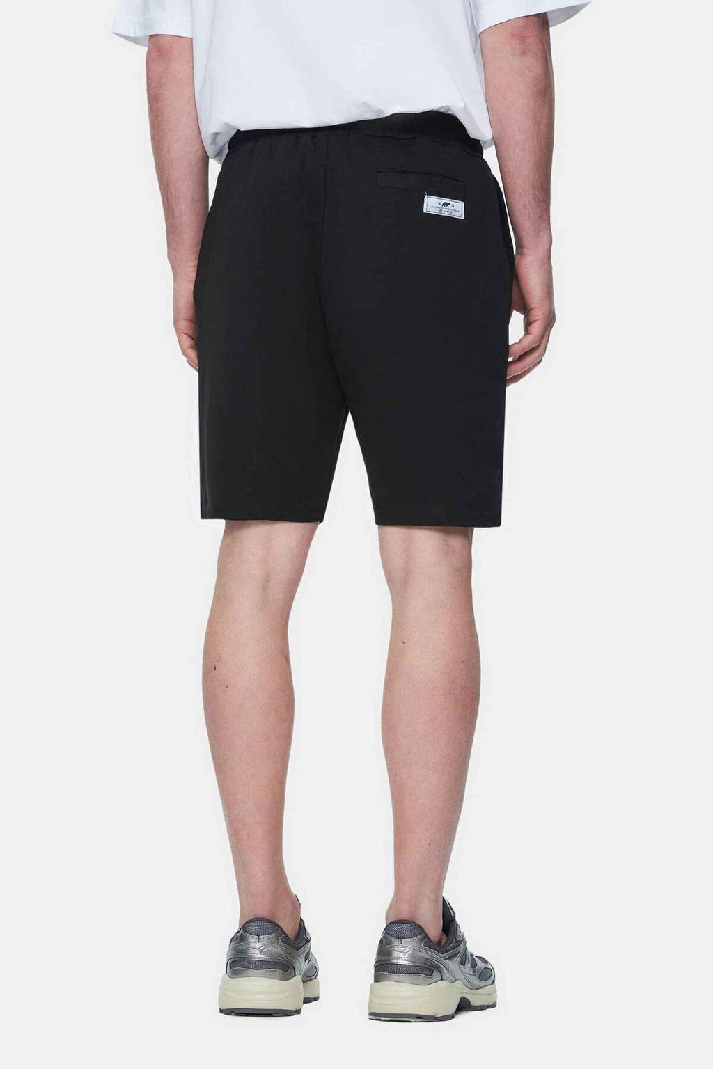 UCLA Pantaloni scurti cu snur si banda elastica in talie, buzunare laterale si imprimeu cu logo discret, Negru, FOWLER
