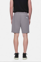 UCLA Pantaloni scurti cu snur si banda elastica in talie, buzunare laterale si imprimeu cu logo discret, Gri, FOWLER
