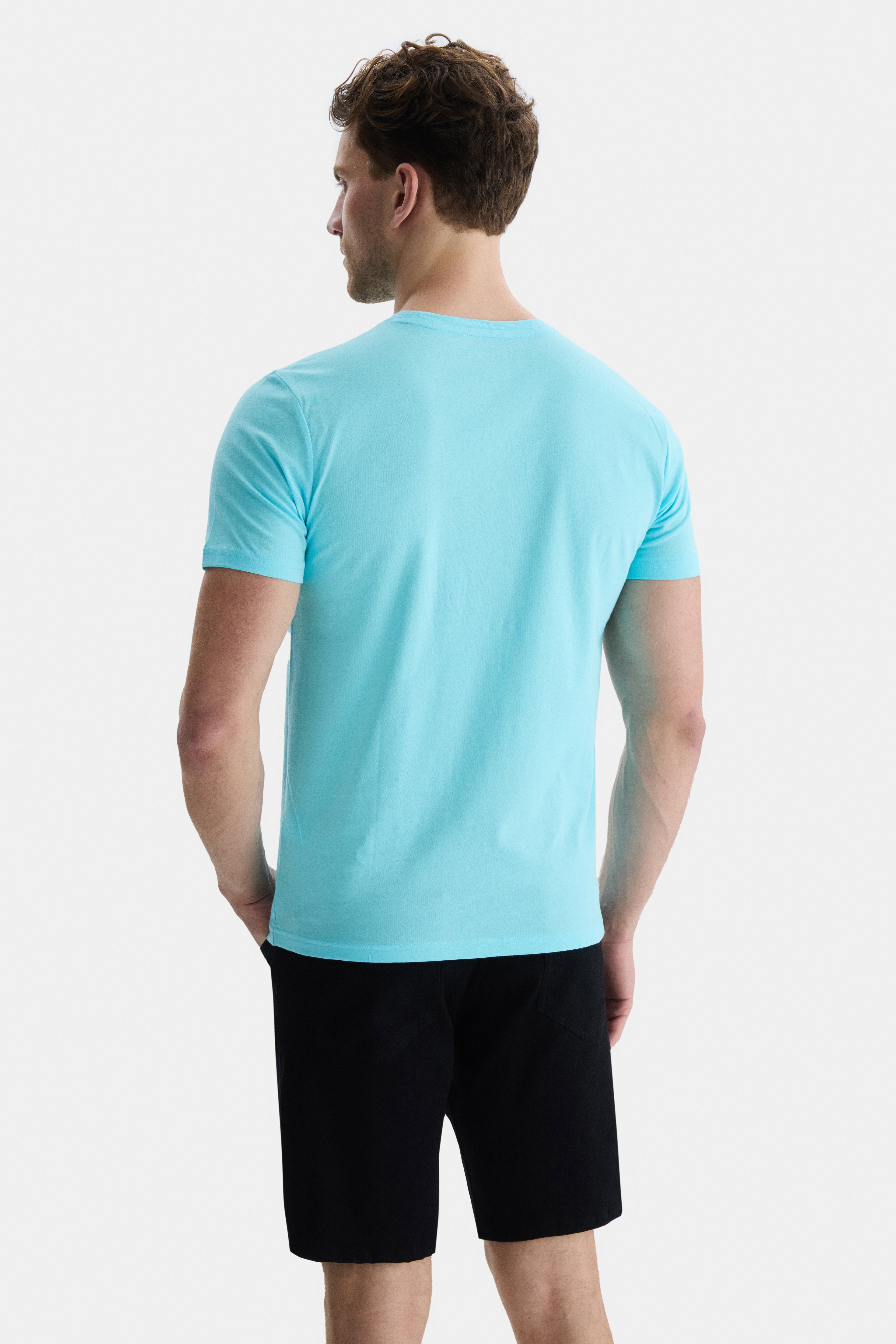 UCLA Tricou cu decolteu la baza gatului, imprimeu cu logo, regular fit, SEA JET, GAYLEY
