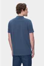 UCLA Tricou cu decolteu la baza gatului, imprimeu cu logo, regular fit, Bleumarin, GERARD