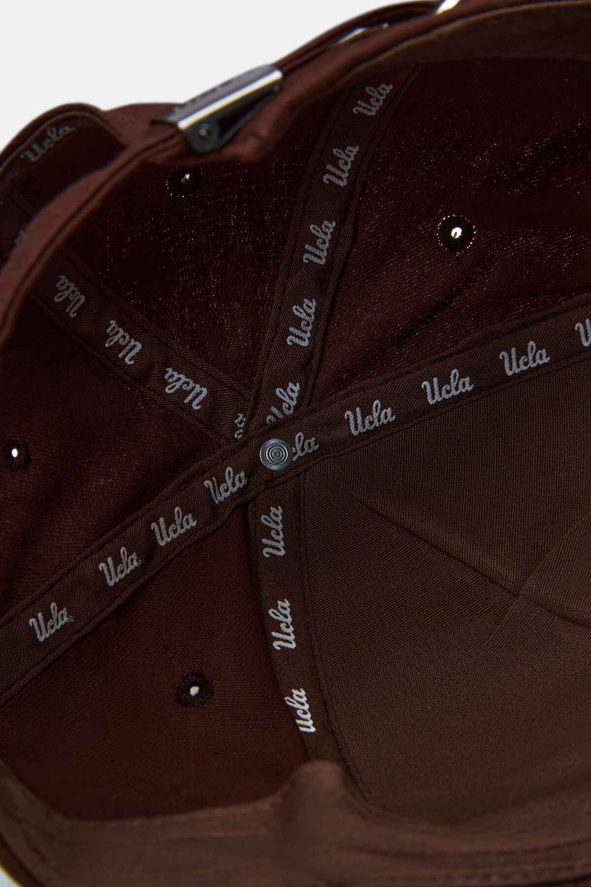 UCLA Sapca Unisex, ajustabila si imprimeu cu logo, Maro, MAHOMES