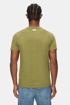 Ecko Unltd. Tricou cu decolteu la baza gatului, imprimeu cu logo, Verde, MARC
