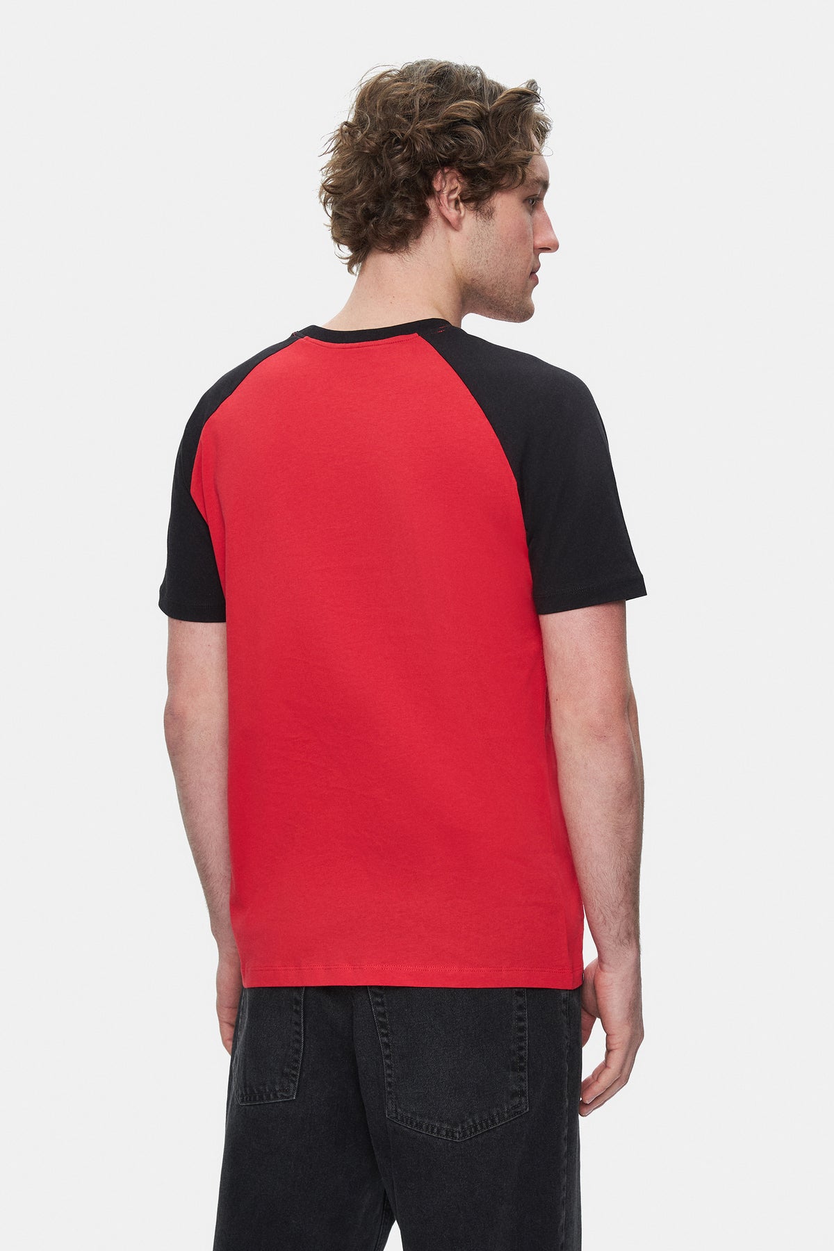 Ecko Unltd. Tricou cu decolteu la baza gatului, imprimeu cu logo, ECKO RED, OSVALDO