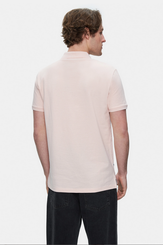 UCLA Tricou cu decolteu la baza gatului, imprimeu cu logo, regular fit, Roz, QUINTON