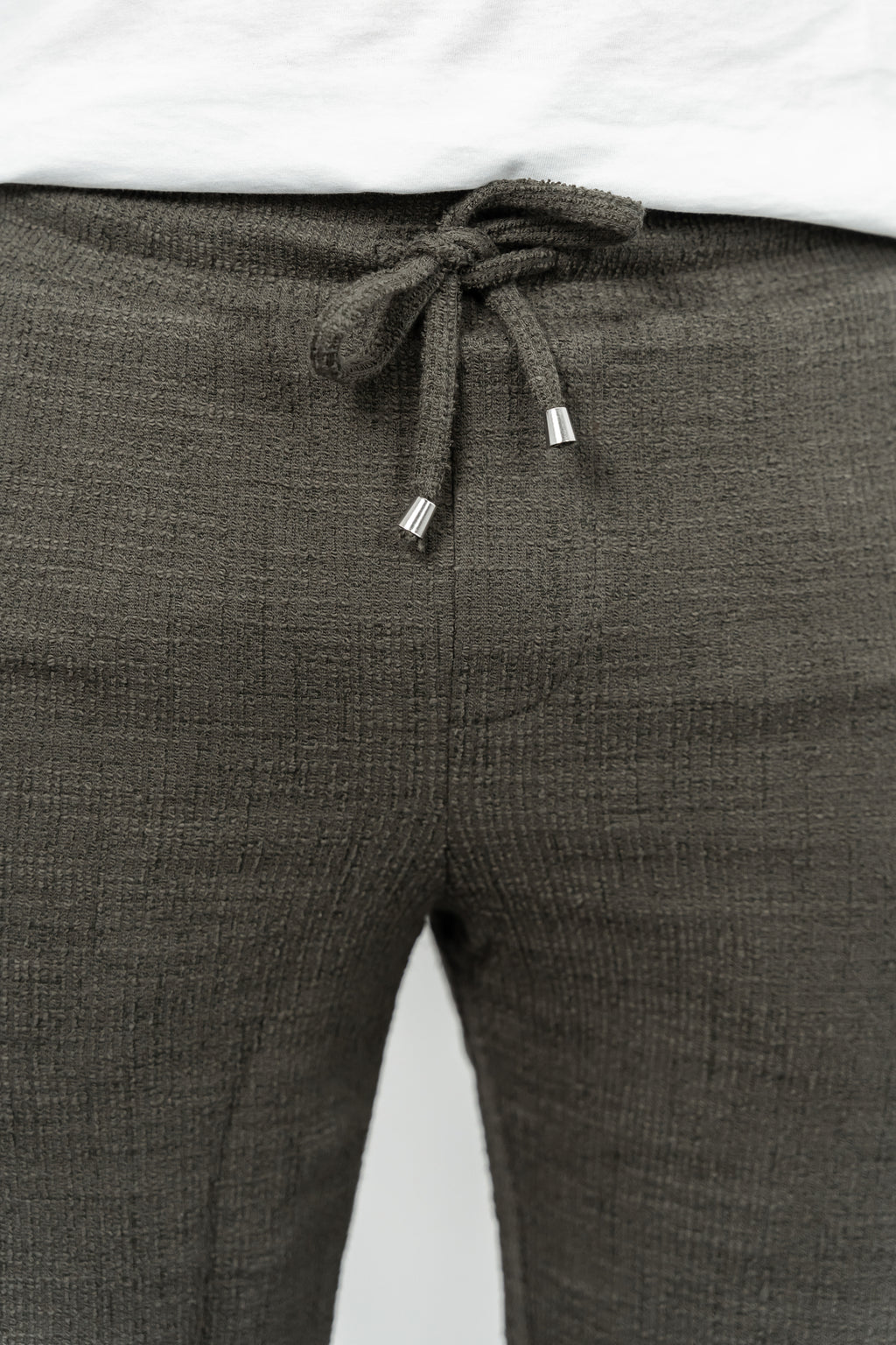 RWB, Pantaloni scurti cu snur si elastic in talie, buzunare laterale, regular fit, RICARD, Kaki