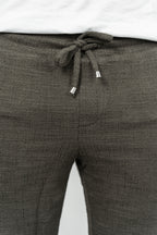 RWB, Pantaloni scurti cu snur si elastic in talie, buzunare laterale, regular fit, RICARD, Kaki