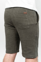 RWB, Pantaloni scurti cu snur si elastic in talie, buzunare laterale, regular fit, RICARD, Kaki