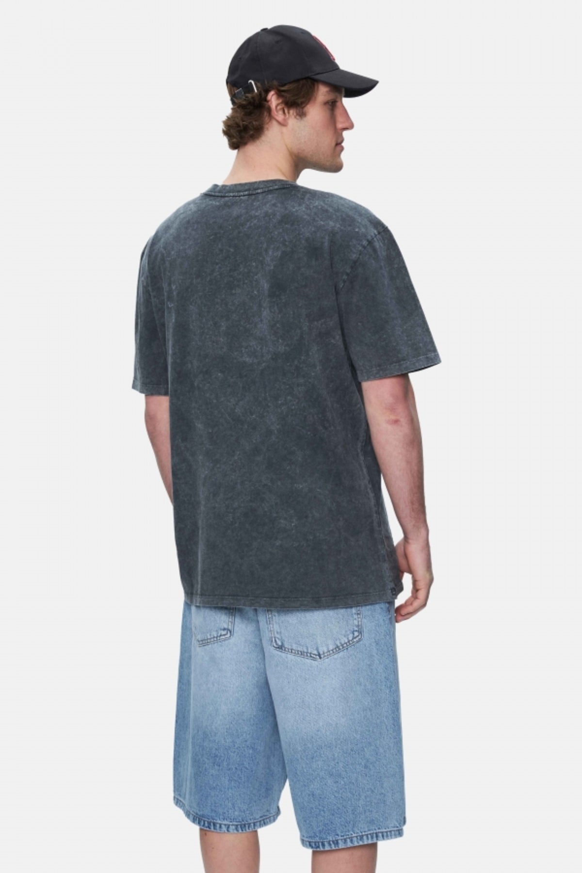 Ecko Unltd. Tricou cu decolteu la baza gatului, imprimeu cu logo, Negru-Alb, ROCHESTER