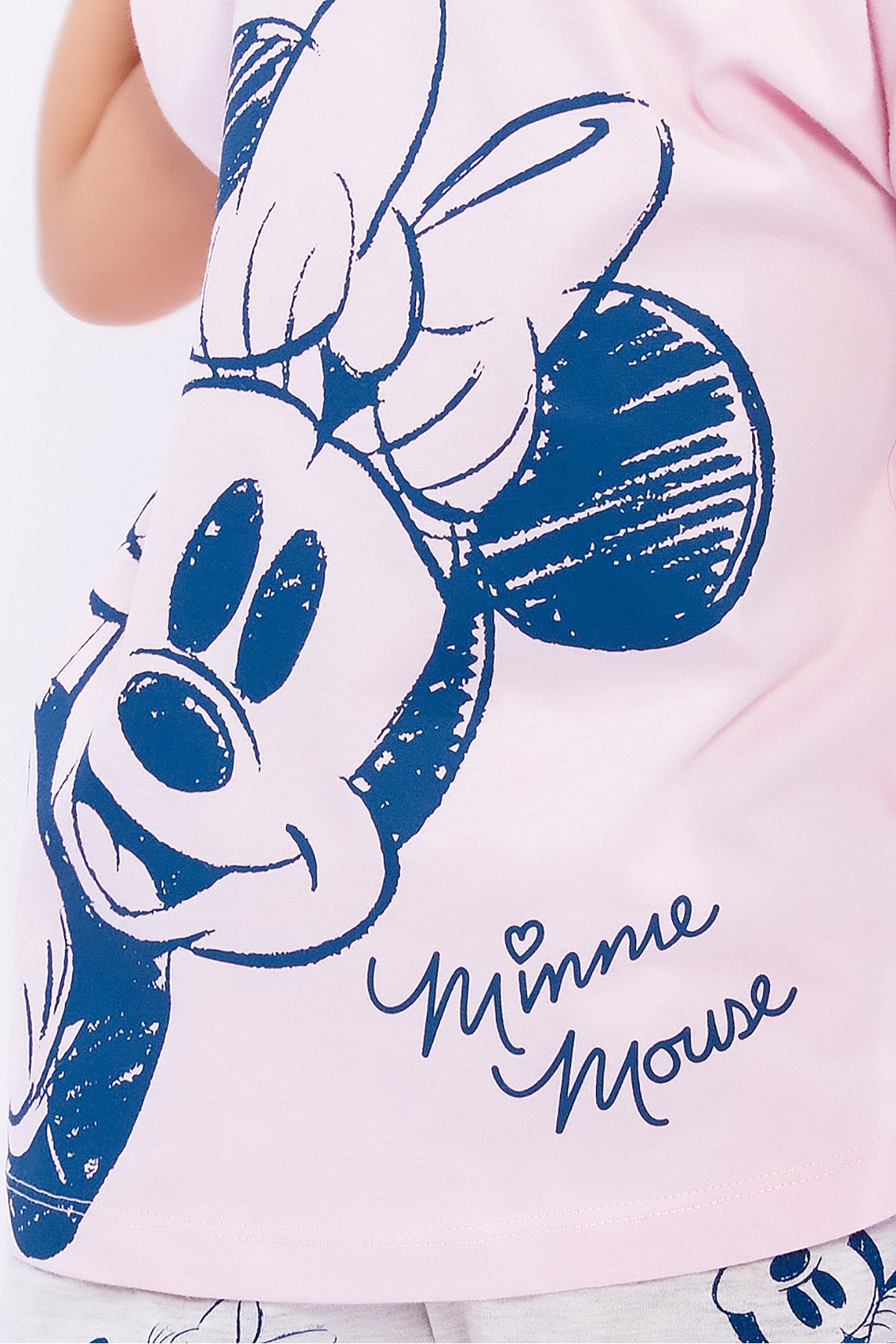 Roly Poly, Set de tricou si pantaloni scurti cu imprimeu Minnie Mouse
