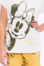 Roly Poly, Set de tricou si pantaloni scurti cu imprimeu Minnie Mouse