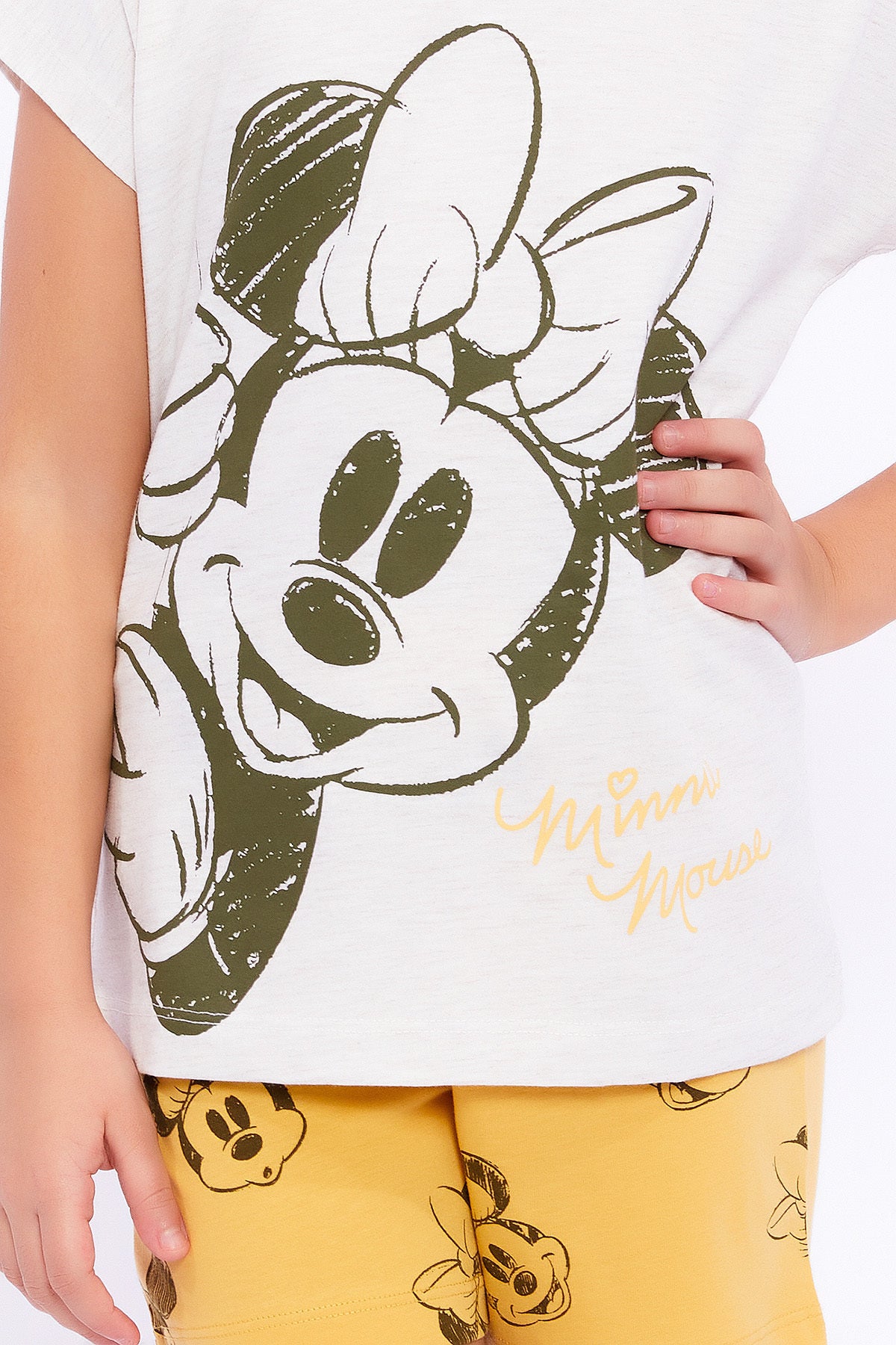 Roly Poly, Set de tricou si pantaloni scurti cu imprimeu Minnie Mouse
