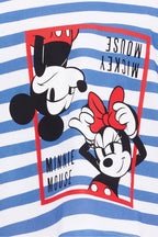 Roly Poly, Set de tricou si colanti cu imprimeu Mickey&Minnie Mouse