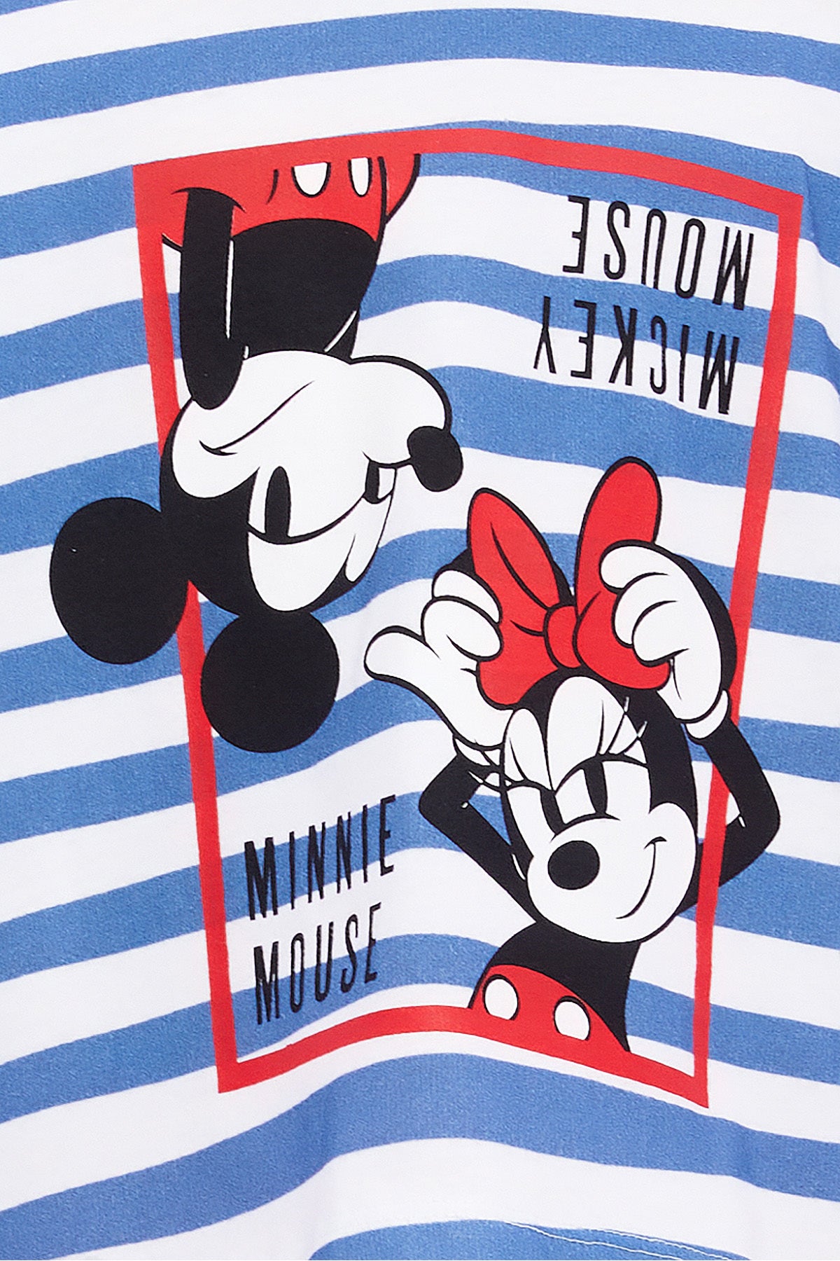 Roly Poly, Set de tricou si colanti cu imprimeu Mickey&Minnie Mouse