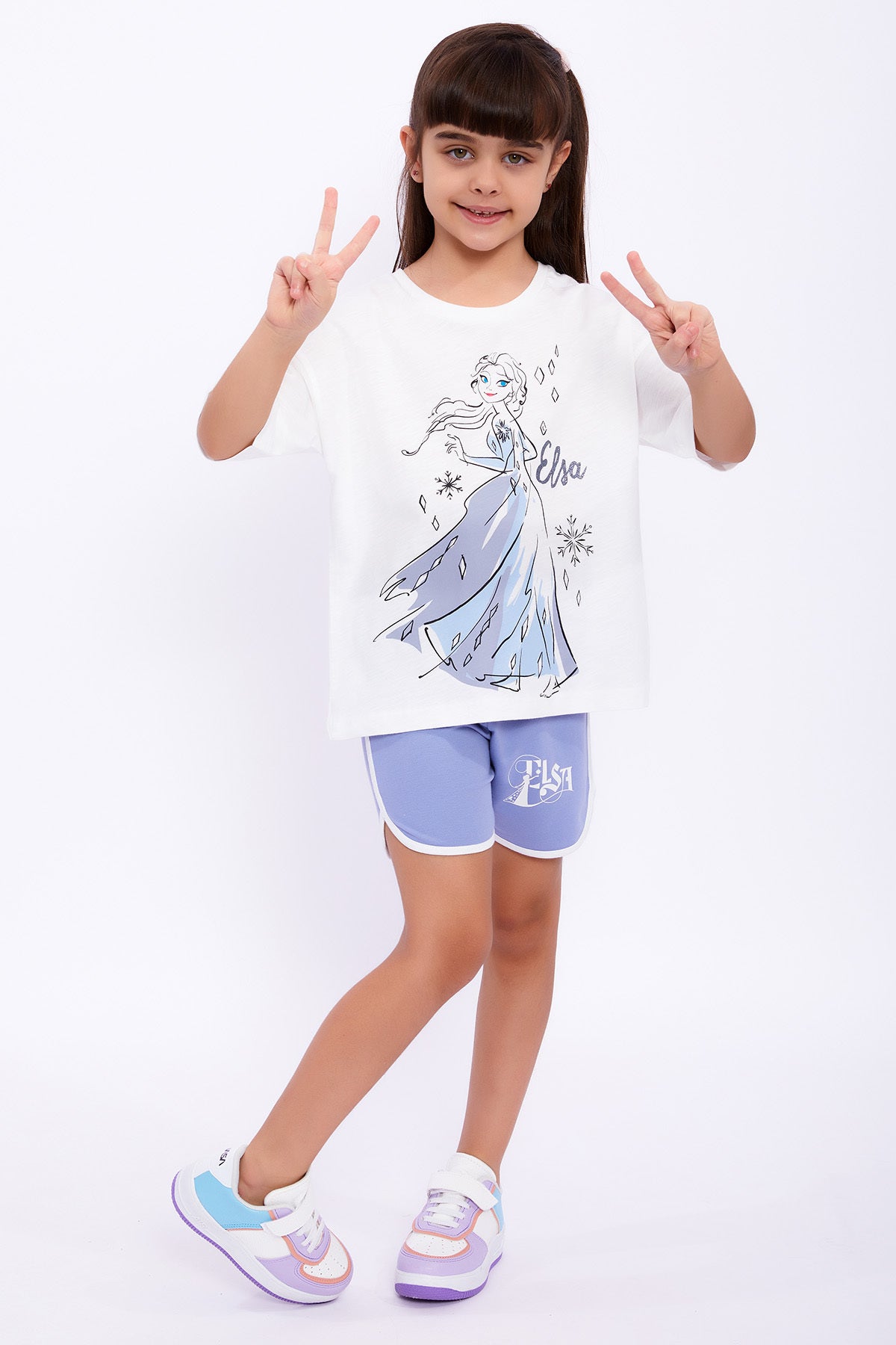 Roly Poly, Set de imbracaminte de bumbac cu model cu desene - 2 piese