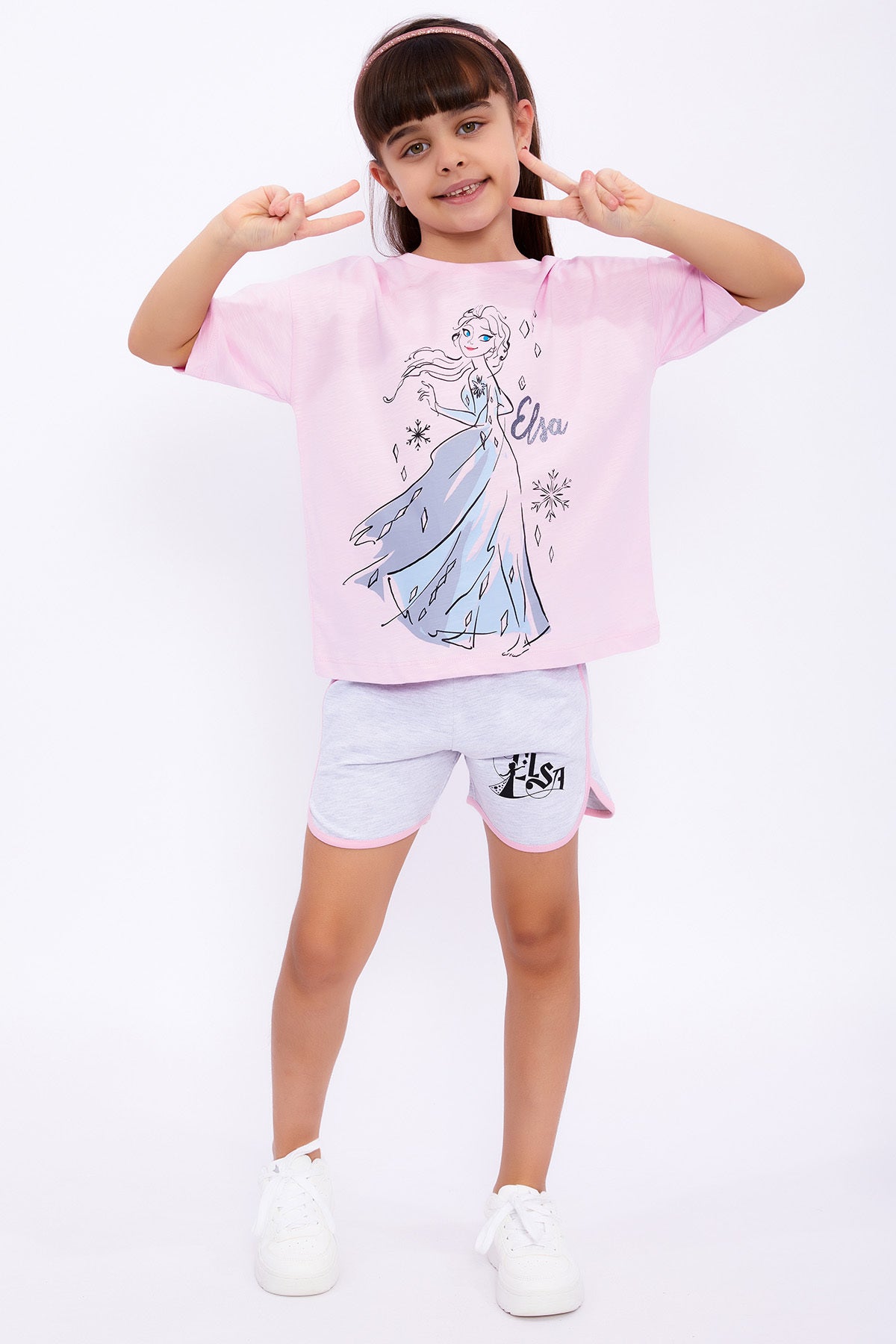 Roly Poly, Set de imbracaminte de bumbac cu model cu desene - 2 piese
