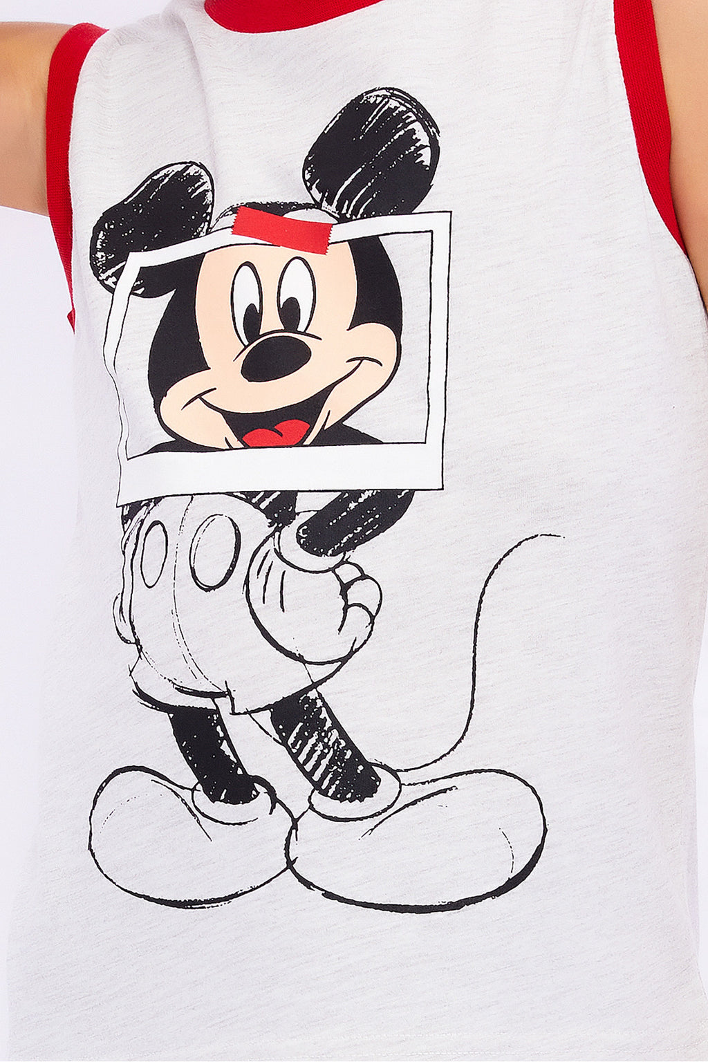 Roly Poly, Set de top cu imprimeu Mickey-Mouse si pantaloni scurti