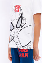 Roly Poly, Set de tricou cu imprimeu Spiderman si pantaloni scurti