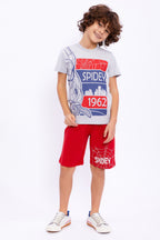 Roly Poly, Set de tricou cu imprimeu si pantaloni scurti - 2 piese