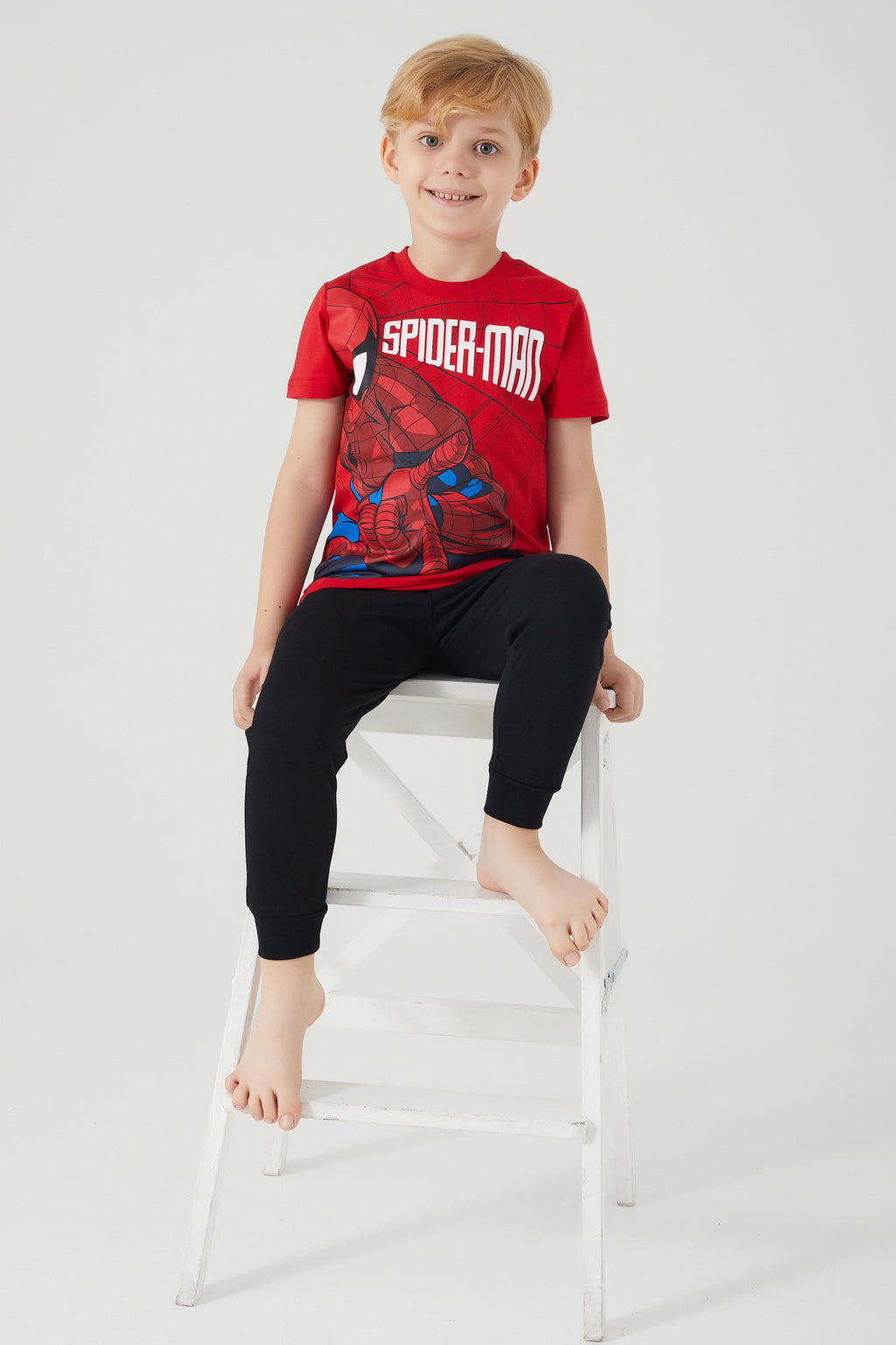 Roly Poly, Set de tricou si pantaloni cu Spider-man
