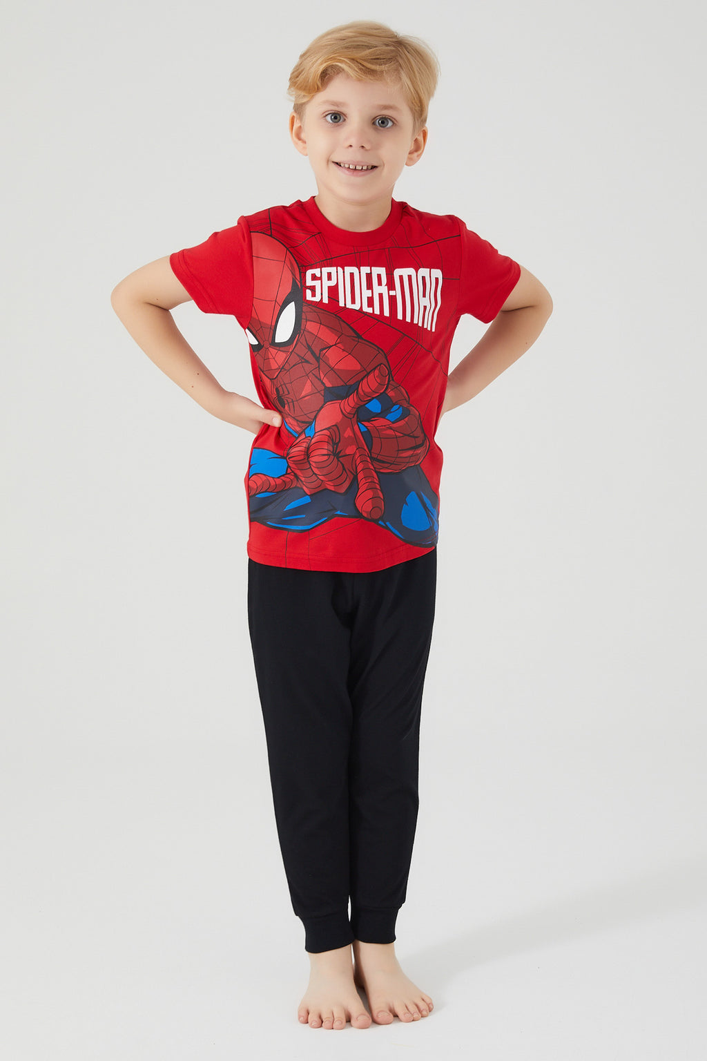 Roly Poly, Set de tricou si pantaloni cu Spider-man
